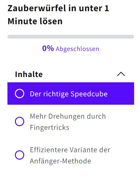 Zauberwürfel in unter 1 Minute lösen
