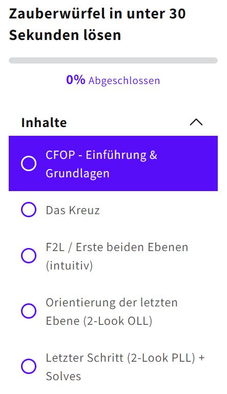 Zauberwürfel in unter 30 Sekunden lösen